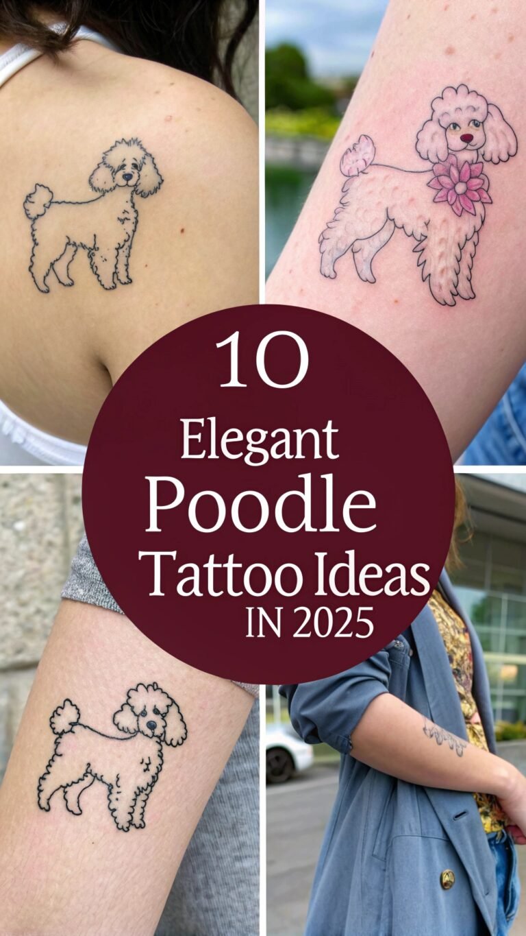 10 Elegant Poodle Tattoo Ideas for a Sophisticated Touch