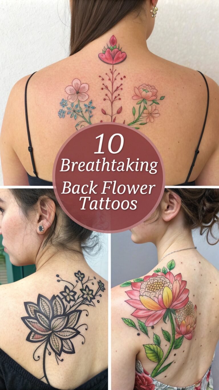 10 Breathtaking Back Flower Tattoos for Women Ideas for a Statement Piece