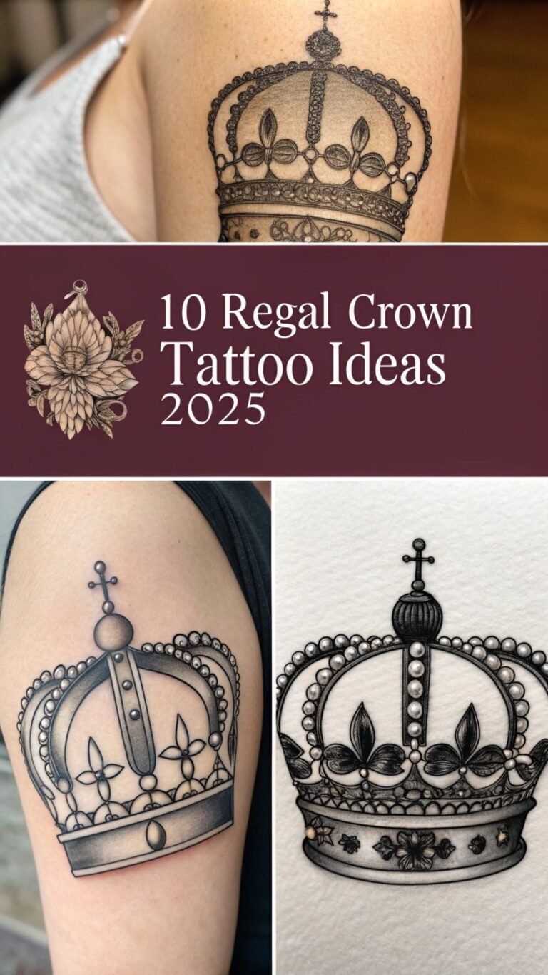 10 Regal Crown Tattoo Ideas 2025: Amazing Designs and Inspiration for a Majestic Ink