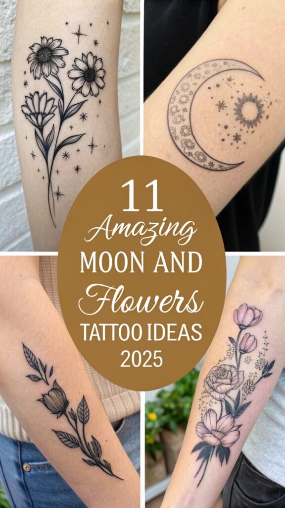 Moon and Flowers