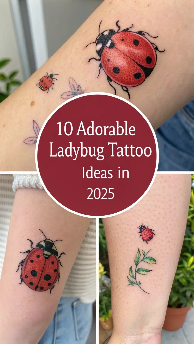 10 Adorable Ladybug Tattoo Ideas In 2025 for a Delicate Touch