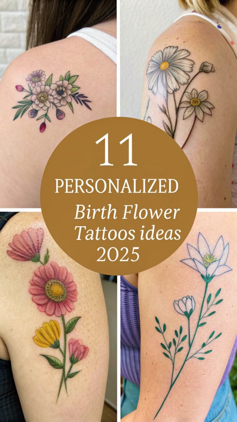 11 Personalized Birth Flower Tattoos Ideas 2025 for a Special Meaning