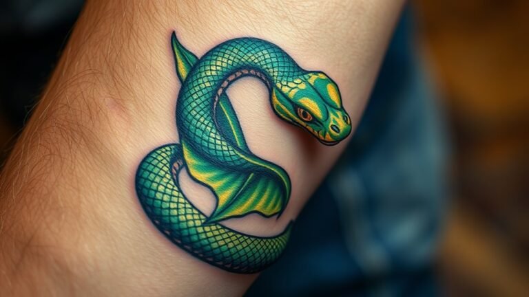 snake tattoo symbolism for men