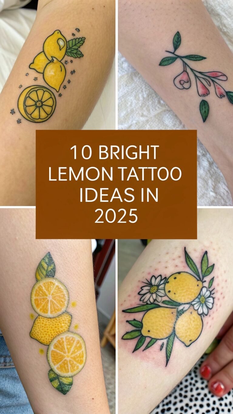10 Bright Lemon Tattoo Ideas for a Burst of Citrus Inspiration