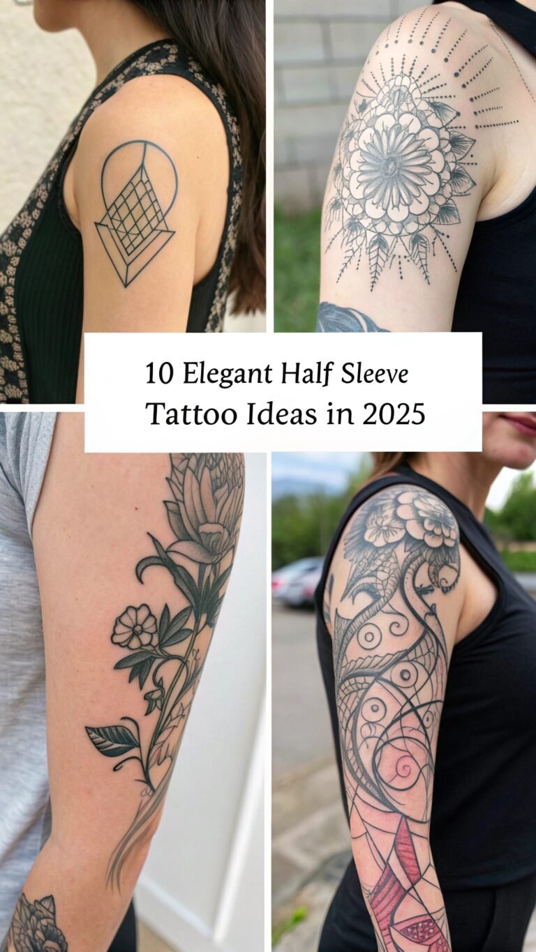 10 Elegant Half Sleeve Tattoo Ideas for Women for a Chic Look