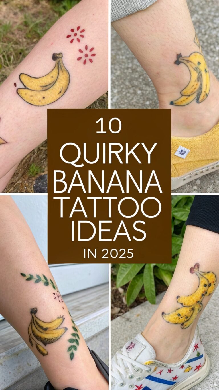 10 Quirky Banana Tattoo Ideas for a Fun and Playful Vibe