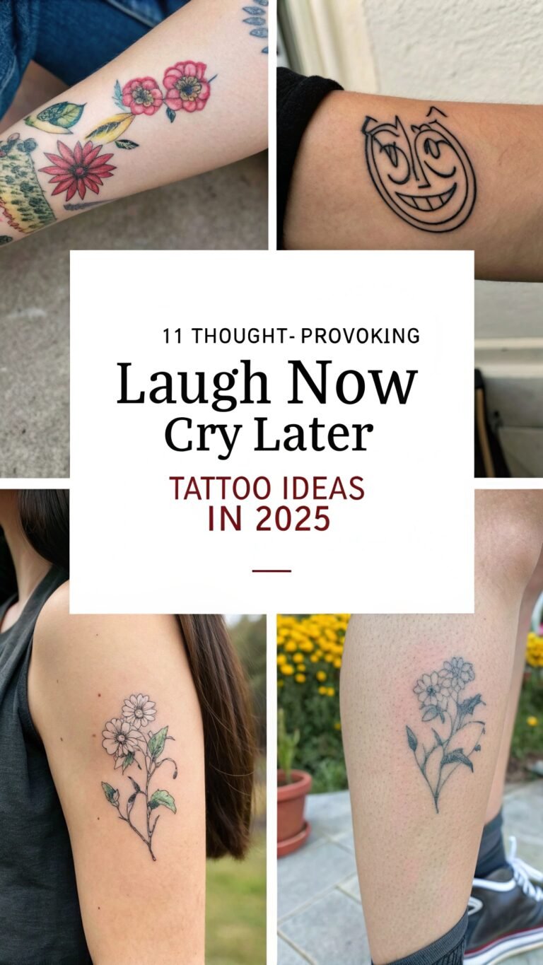 11 Thought-Provoking Laugh Now Cry Later Tattoo Ideas for a Life Lesson