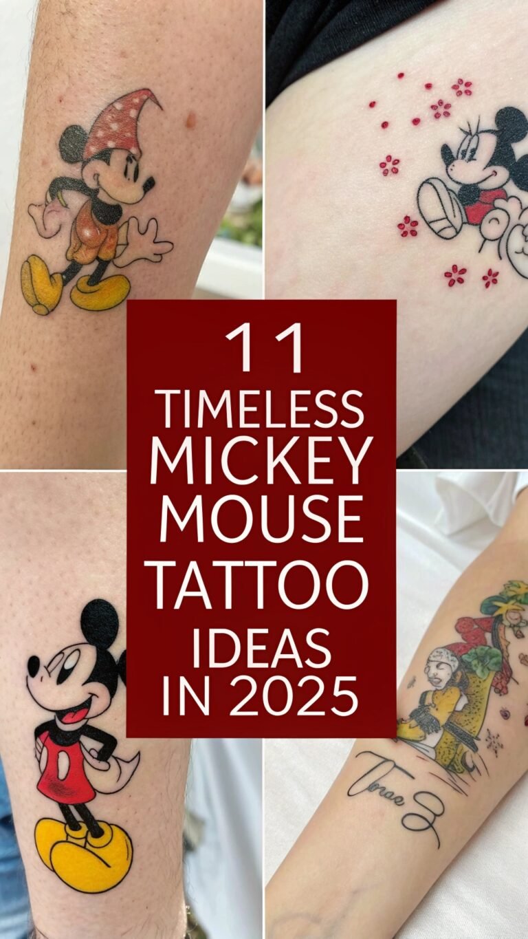 11 Timeless Mickey Mouse Tattoo Ideas for a Nostalgic Feel
